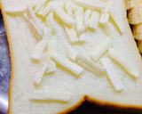 バナナ&チーズのトースト作り方1写真