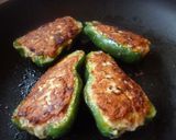 肉詰めピーマンの照り焼き♪作り方5写真