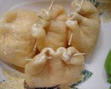 鶏肉と巾着卵の煮物作り方3写真