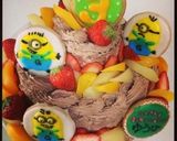 市販材料で♪お誕生日ケーキ☆ミニオン作り方1写真