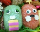 簡単！ガチャピン＆ムック☆キャラ弁・遠足作り方5写真