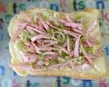簡単 美味い ネギハムチーズトースト作り方4写真
