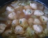 ＊鶏の肉団子と白菜のおかずスープ＊作り方8写真