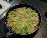 生地不要、フライパンで麺入りお好み焼き♪作り方5写真