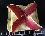 生ハム＆チーズ＆蒸し野菜✿ピリリトースト作り方10写真