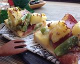 生ハム＆チーズ＆蒸し野菜✿ピリリトースト作り方12写真