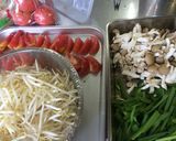 ★ピリ辛ササミ天と季節野菜の炒め★作り方4写真