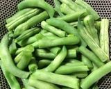 いんげんのニンニク醤油マヨ炒め作り方1写真
