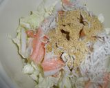 キャベツとサラダかまぼこの酢の物作り方2写真