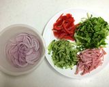ハムとシャキシャキ野菜のサラダ作り方2写真