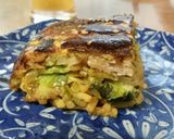 生地不要、フライパンで麺入りお好み焼き♪作り方11写真