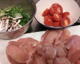夏野菜と鶏肉のカレー風味炒め作り方1写真