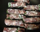豚肩ロースの青じそ◎くるくる焼き作り方1写真