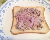 さば缶と玉ねぎのチーズトースト作り方3写真