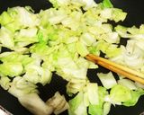 キャベツたっぷり和風肉あんかけ焼きそば作り方6写真