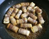 ☆厚揚げ豚巻きの照り焼き☆作り方6写真