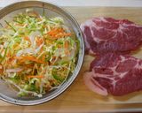 カリカリ豚◇たっぷり野菜とご一緒に作り方1写真