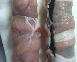 韓国風⁈豚ロースキムチーズ巻き＊おつまみ作り方7写真