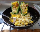 最速の生ピーマン炒飯作り方11写真