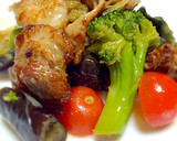 鶏もも肉とナスとトマトのさっぱり炒め作り方4写真