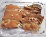 材料3つで簡単★なすのカレーチーズ焼き作り方2写真