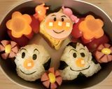 キャラ弁　おむすびまんとこむすびまん作り方4写真