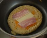 ベーコンエッグパンケーキ☆彡作り方3写真
