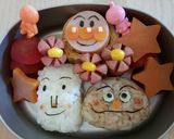 キャラ弁　しょくぱんまんとカレーパンマン作り方4写真