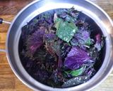 ルビーレッド色の赤じそジュース作り方1写真
