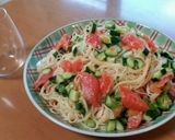 夏野菜とスモークサーモンの冷製パスタ☆ミ作り方10写真