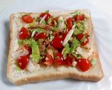 セロリトマトのキムチーズトースト作り方2写真
