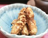 お弁当に♪カジキマグロ胡麻かりん糖がらめ作り方8写真