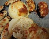 丸ごと玉葱の鶏むね挽肉チーズ焼き！作り方6写真