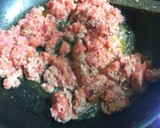 ハンバーグの種で簡単ミートソース作り方1写真