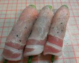 お弁当おかず＊豚巻きオクラの生姜焼き作り方3写真
