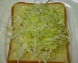 キャベツが甘い♡ハムチートースト作り方4写真