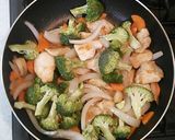 超簡単子供が喜ぶ鳥胸肉と野菜のカレー炒め作り方14写真