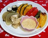 茹で鶏と夏野菜のレモンマリネ作り方3写真