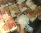 豆腐の豚バラ巻き♪味噌絡め作り方4写真