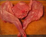 ウサギ肉とトマトの白ワイン煮作り方1写真