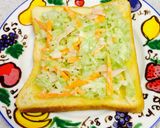野菜たっぷり〜コールスローチーズトースト作り方5写真