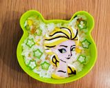 アナと雪の女王エルサ オラフ キャラ弁作り方2写真