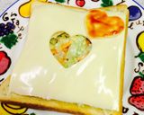 野菜たっぷり〜コールスローチーズトースト作り方6写真