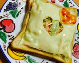 野菜たっぷり〜コールスローチーズトースト作り方7写真