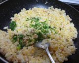 不思議な食感、なんこつ入り卵チャーハン作り方4写真
