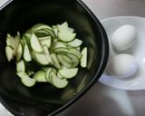 糖質ｵﾌ.生ｽﾞｯｷｰﾆのたまごｻﾗﾀﾞ作り方1写真