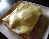 ベーコンエッグのチーズトースト♪作り方5写真