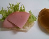 【簡単】ロールパンでスティッチ★サンド作り方1写真