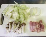簡単ヘルシー♡豆乳のスープパスタ作り方1写真
