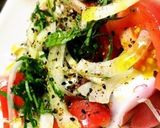 たことトマトのサラダ作り方3写真